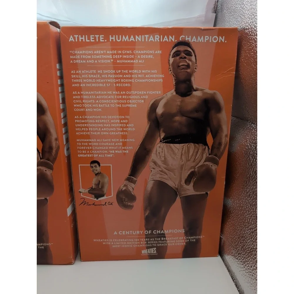 Wheaties 100 Years Of‎ Champions Limited Edition Century lot of 2 Muhammad Ali